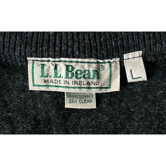Vintage L.L.Bean Means Size Large 100% Pure Irish Lambs Wool Argyle Sweater Vest - Picture 4 of 5